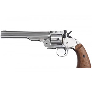 Gun Heaven 1877 MAJOR 3 6mm Co2 Revolver - Silver